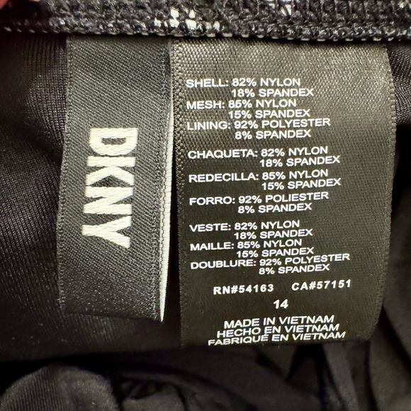 DKNY Black‎ and White Spotted Swimsuit - Picture 4 of 5